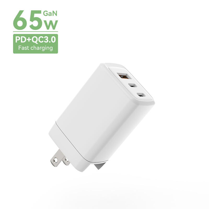 Interchangeable standard 65W 3-Port GaN Charger