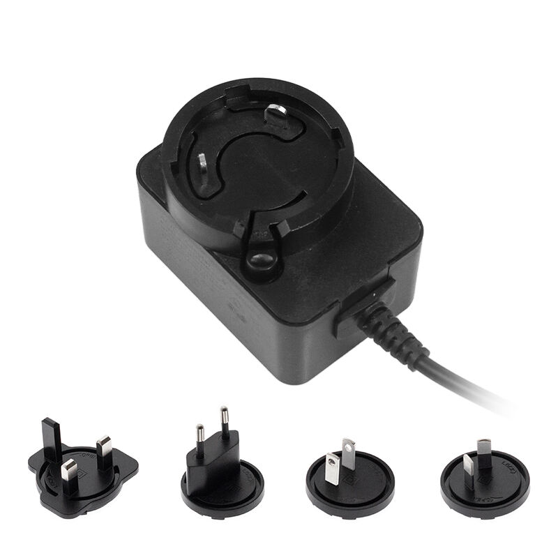 12V 1.5A AC DC Interchangeable Power Adapter