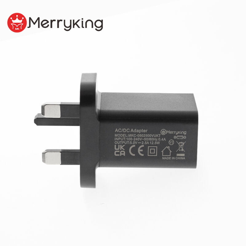 UK Plug 5V 1000mA USB A Wall Charger