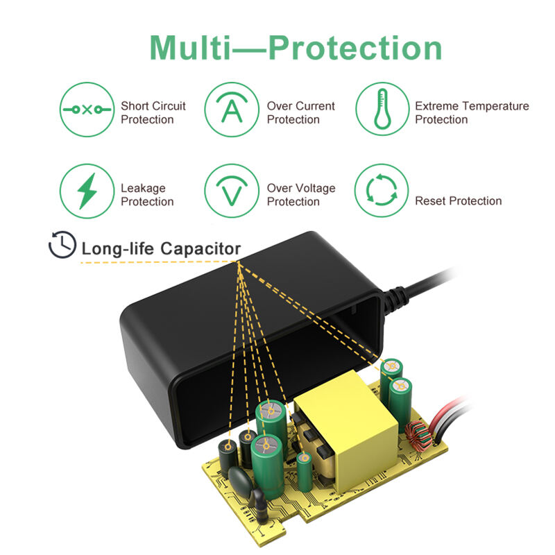 US Type 12V 1.5 Amp 18W Power Adapter