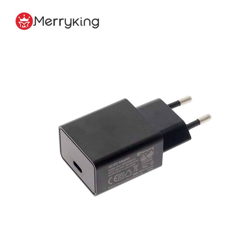 European Plug 5V 1500mA USB Type C Charger