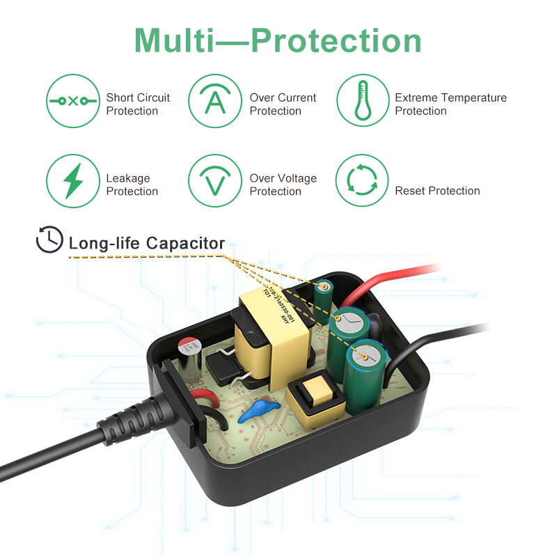 EU Pin 5V 2.4 Amp AC/DC Power Adapter