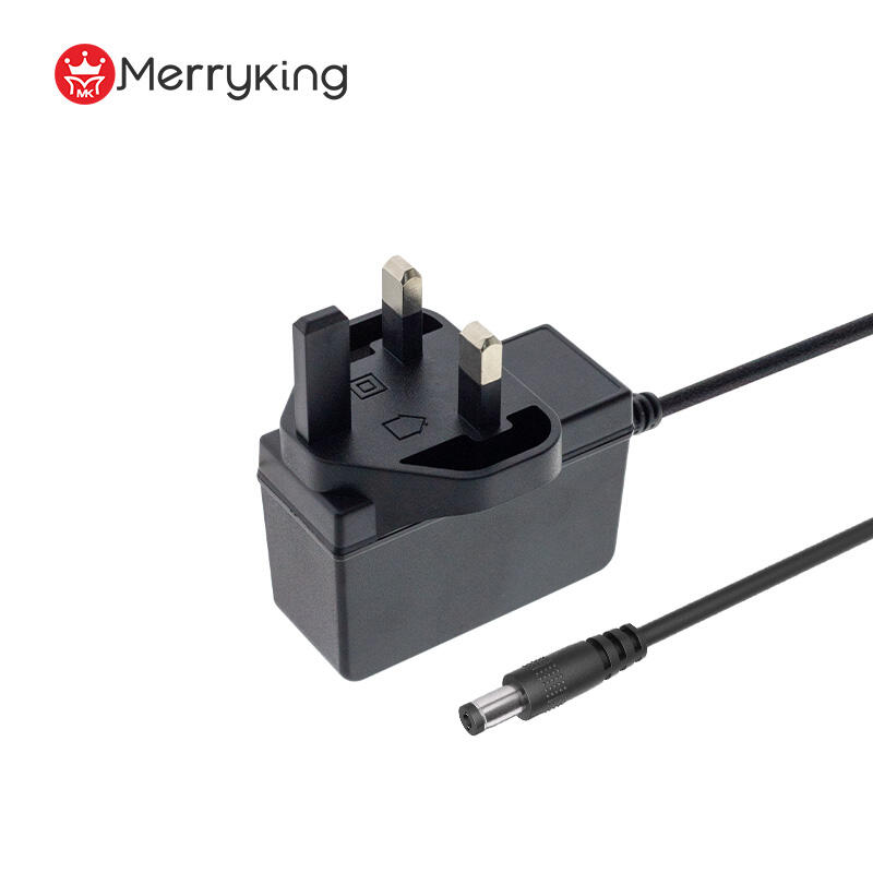 UK Plug 24V 0.5A Switching Power Adapter