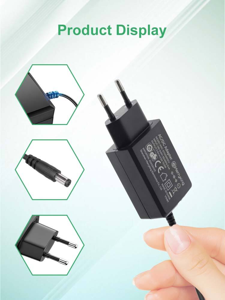 EU Plug AC Adapter 8V 2000ma