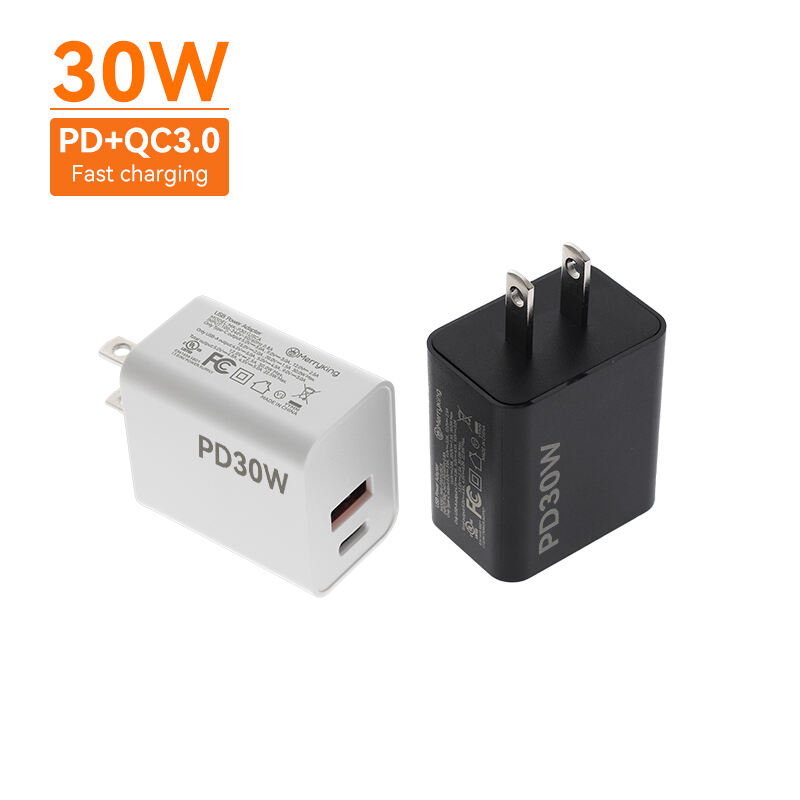 US Standard 30W PD Fast Charger Dual Ports