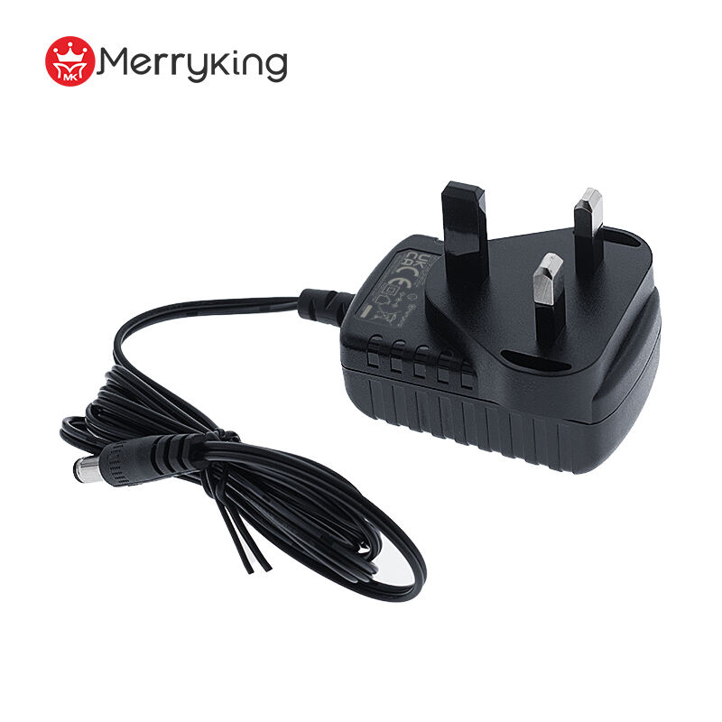 UK Plug 5V 2.4A Wall-mounted Power Adapter