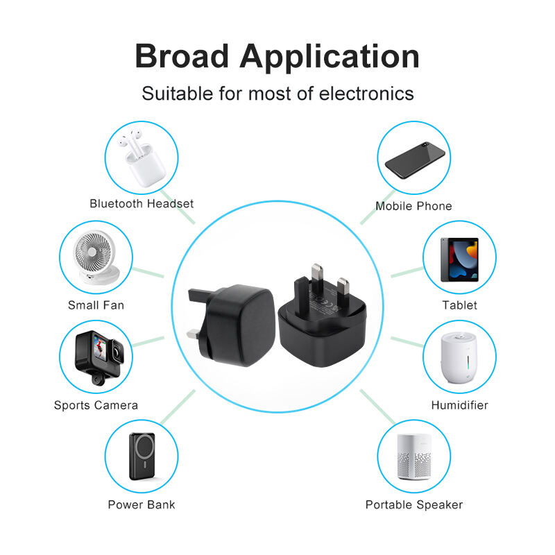 UK Type 5V 2A USB Charger Block
