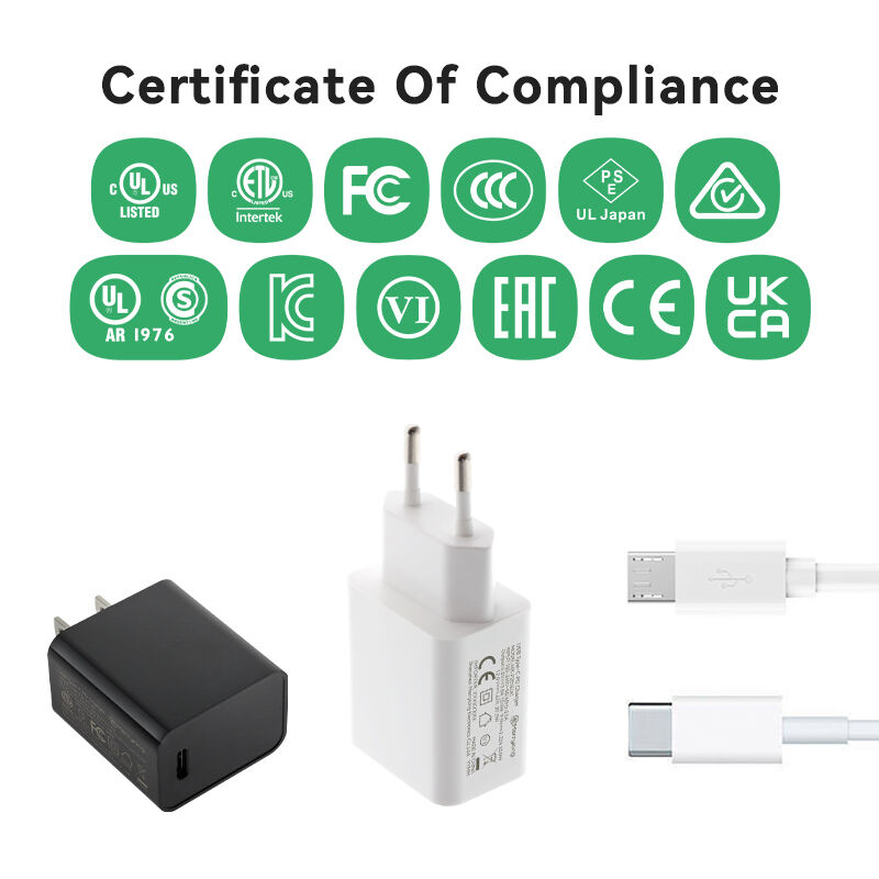 US Type PD 18W 9V 2A USB Adapter Charger