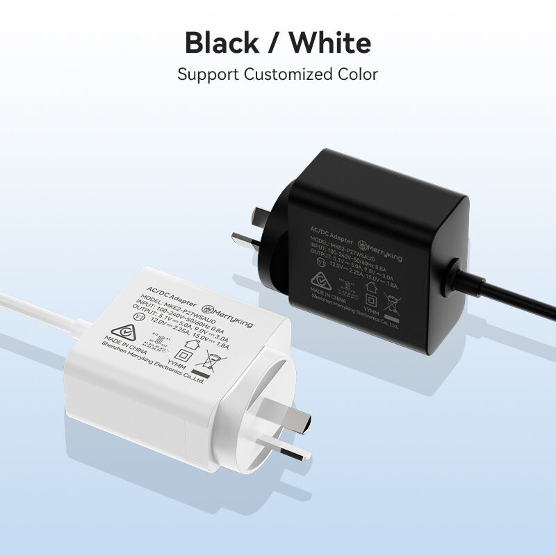 Carregador Raspberry Pi de 27W 9V 3A do Tipo AU