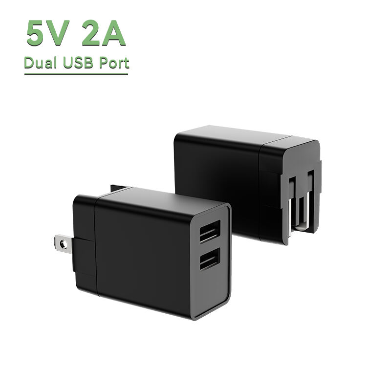 US Plug 5V 500mA USB A Dual Charger