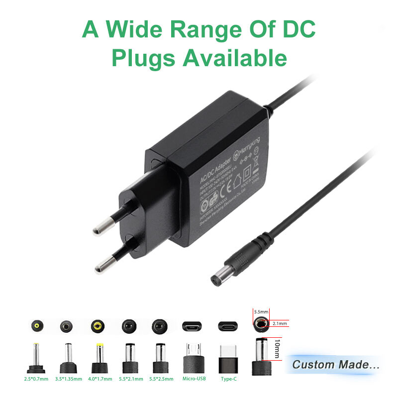 EU Plug AC Adapter 8V 2000ma