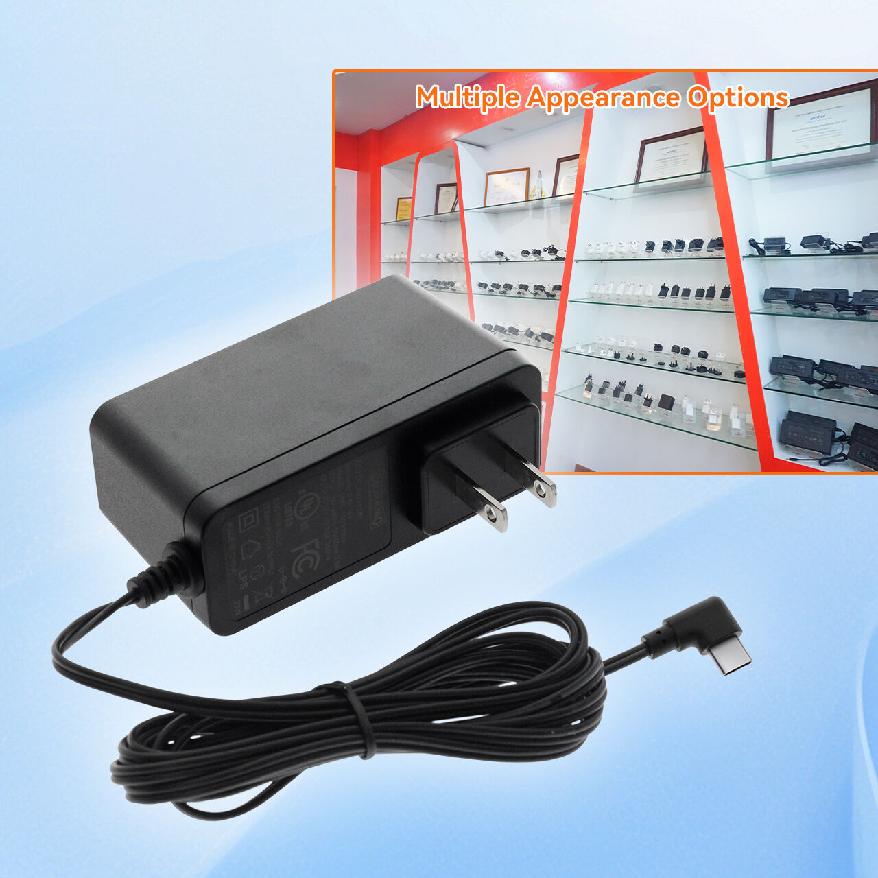 Eficiencia inigualable del adaptador de alimentación de 12 V de Merryking