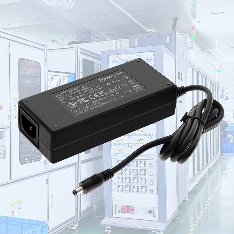 Características de seguridad integrales del adaptador de 12 V y 7 A