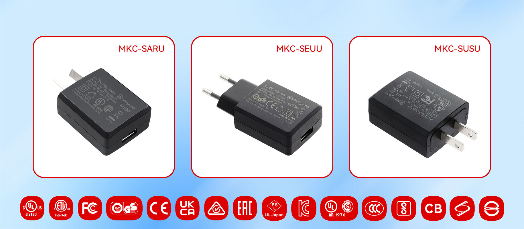 Calidad y fiabilidad inigualables de los adaptadores de CA con USB de Merryking