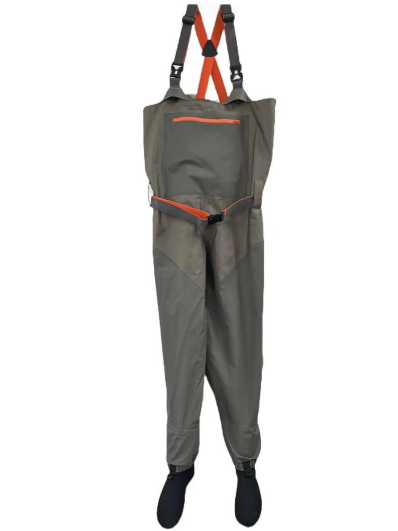 Pantaloni de vânătoare cu piept transpirabili, impermeabili, pentru pescuitul cu mușcătura, pantaloni din neopren transpirabil cu șosete impermeabile, 100% impermeabili
