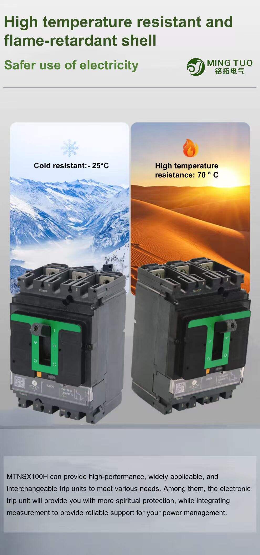 100A Molded case circuit breakers