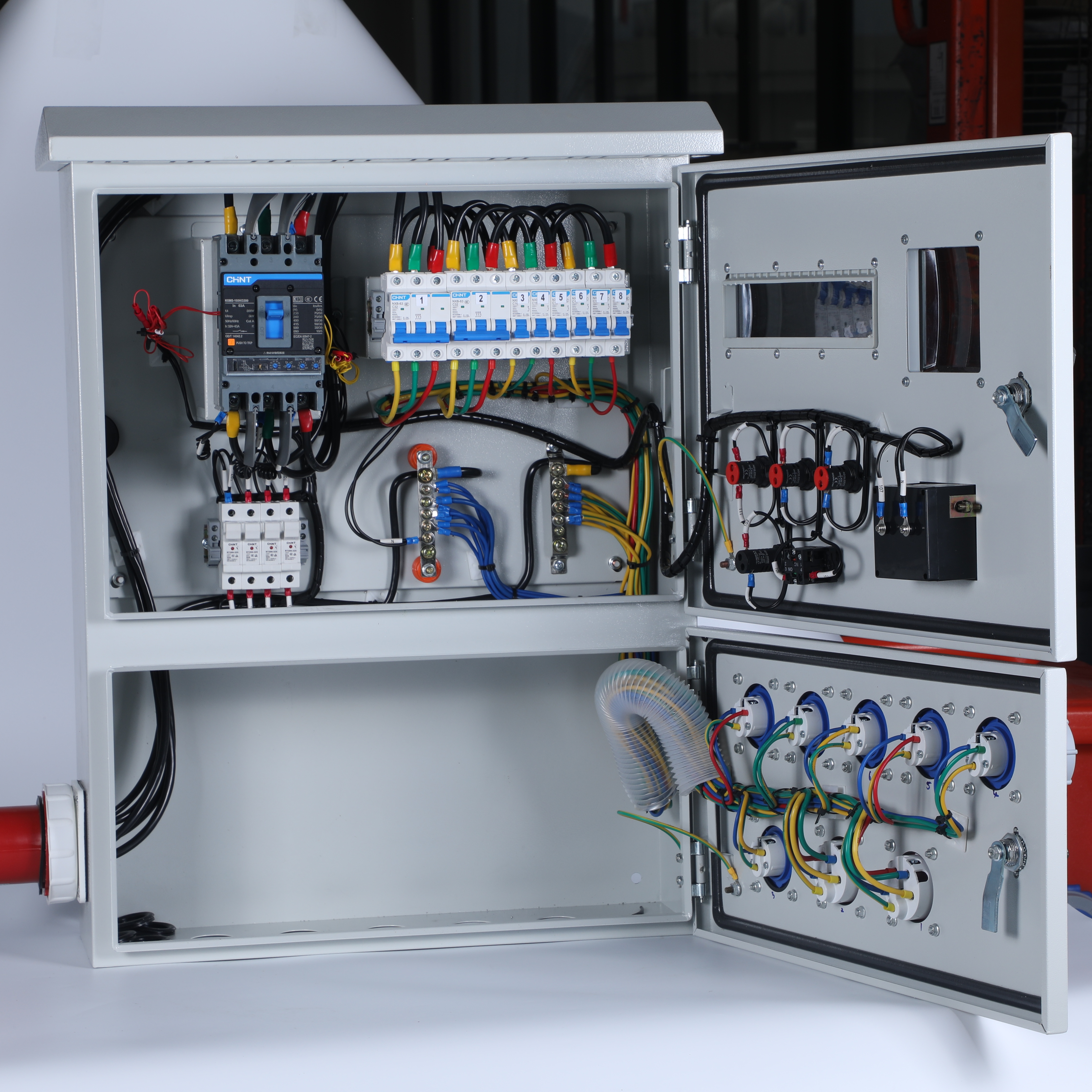IP65 Waterproof Connection Box, 63A 380V Industrial Socket manufacture