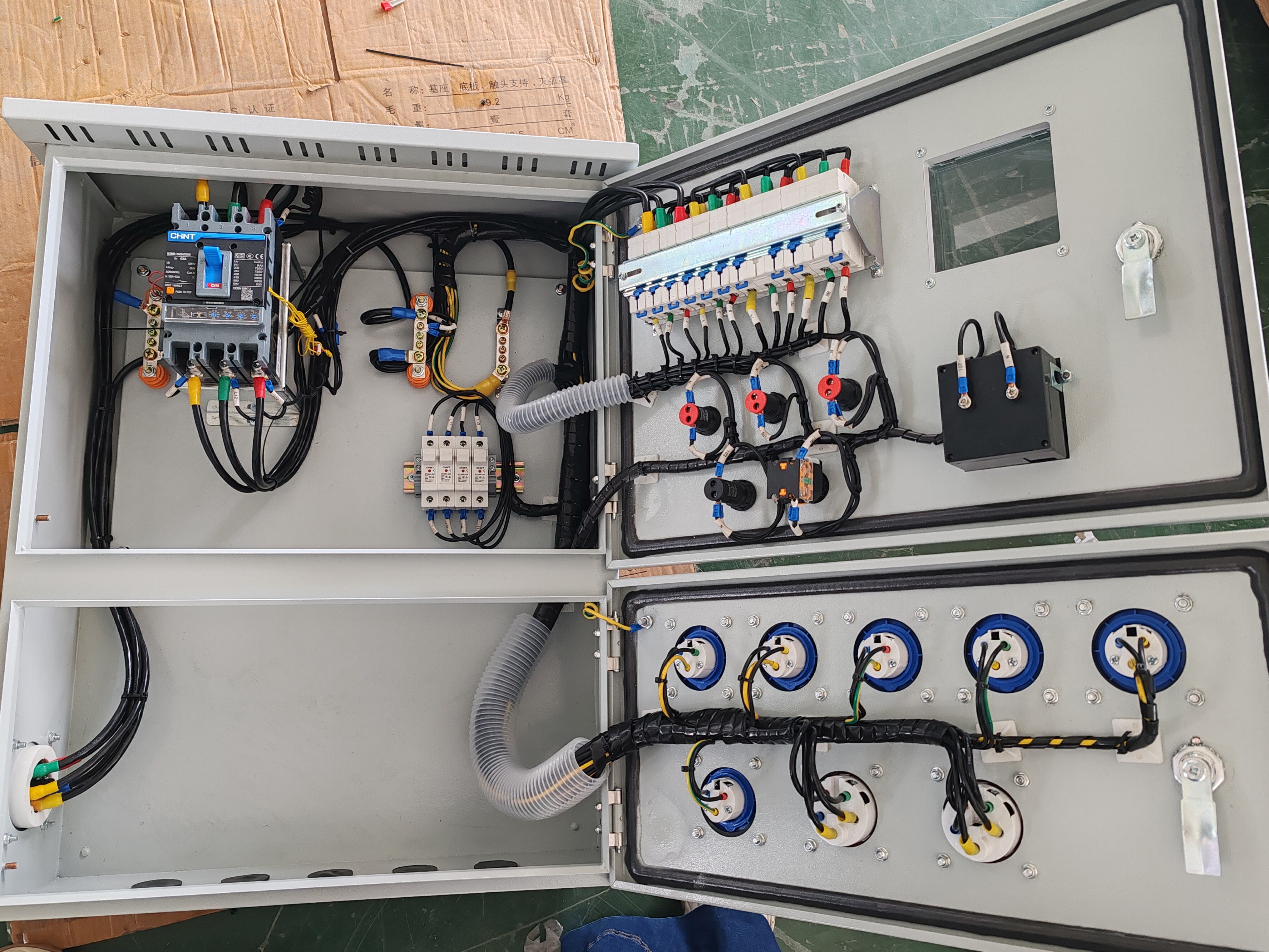 ip65 waterproof connection box 63a 380v industrial socket473-1