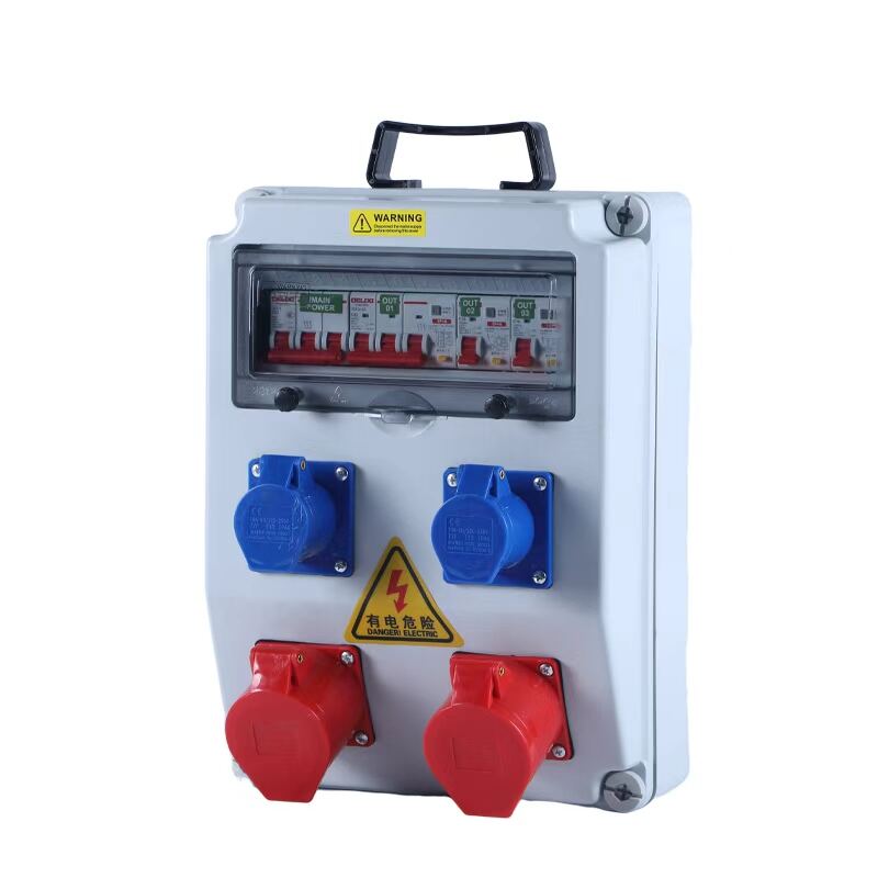 IP67 Waterproof Socket Box 32A 380V, Stainless Steel Enclosure