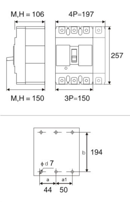 Product dimension drawing