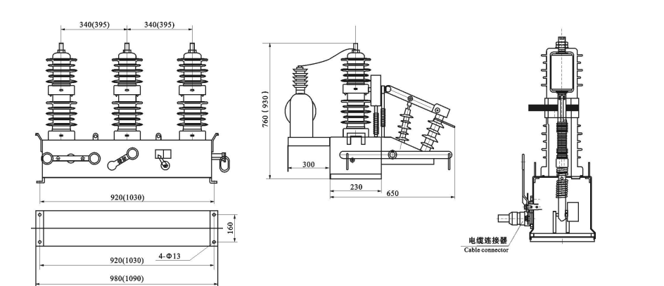 zw32 outdoor vacuum circuit breaker 12kv 630a for pole mounted applications-1
