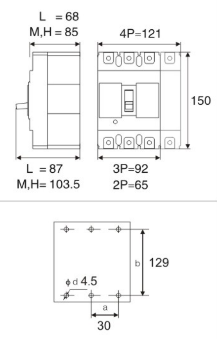 Product dimension drawing