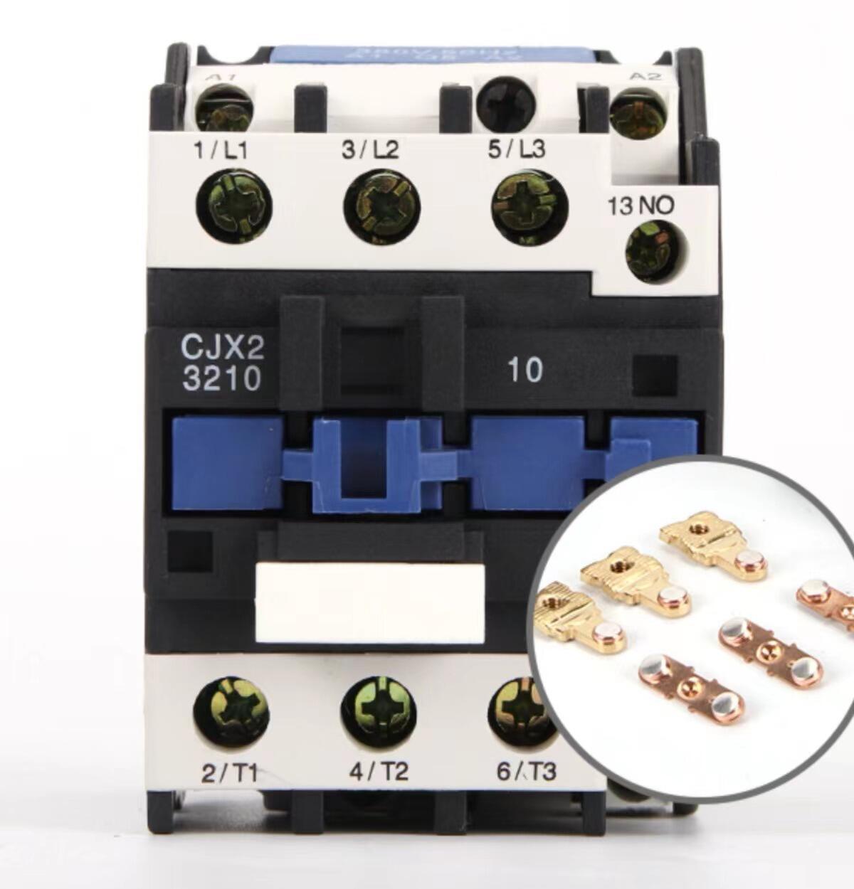 magnetic ac contactor 25a 220v din rail motor control switch-0