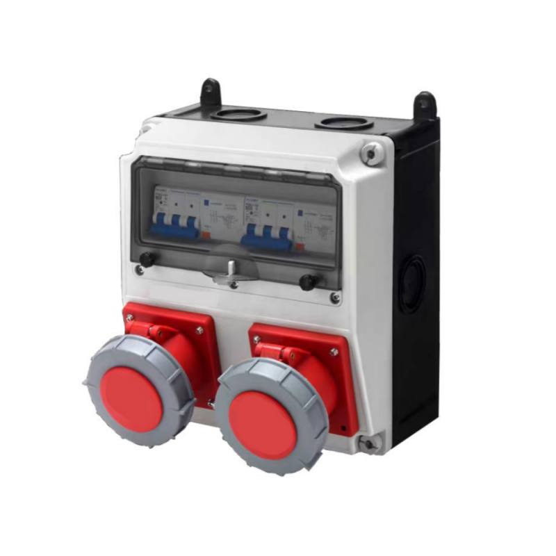 IP67 Waterproof Socket Box 32A 380V, Stainless Steel Enclosure manufacture