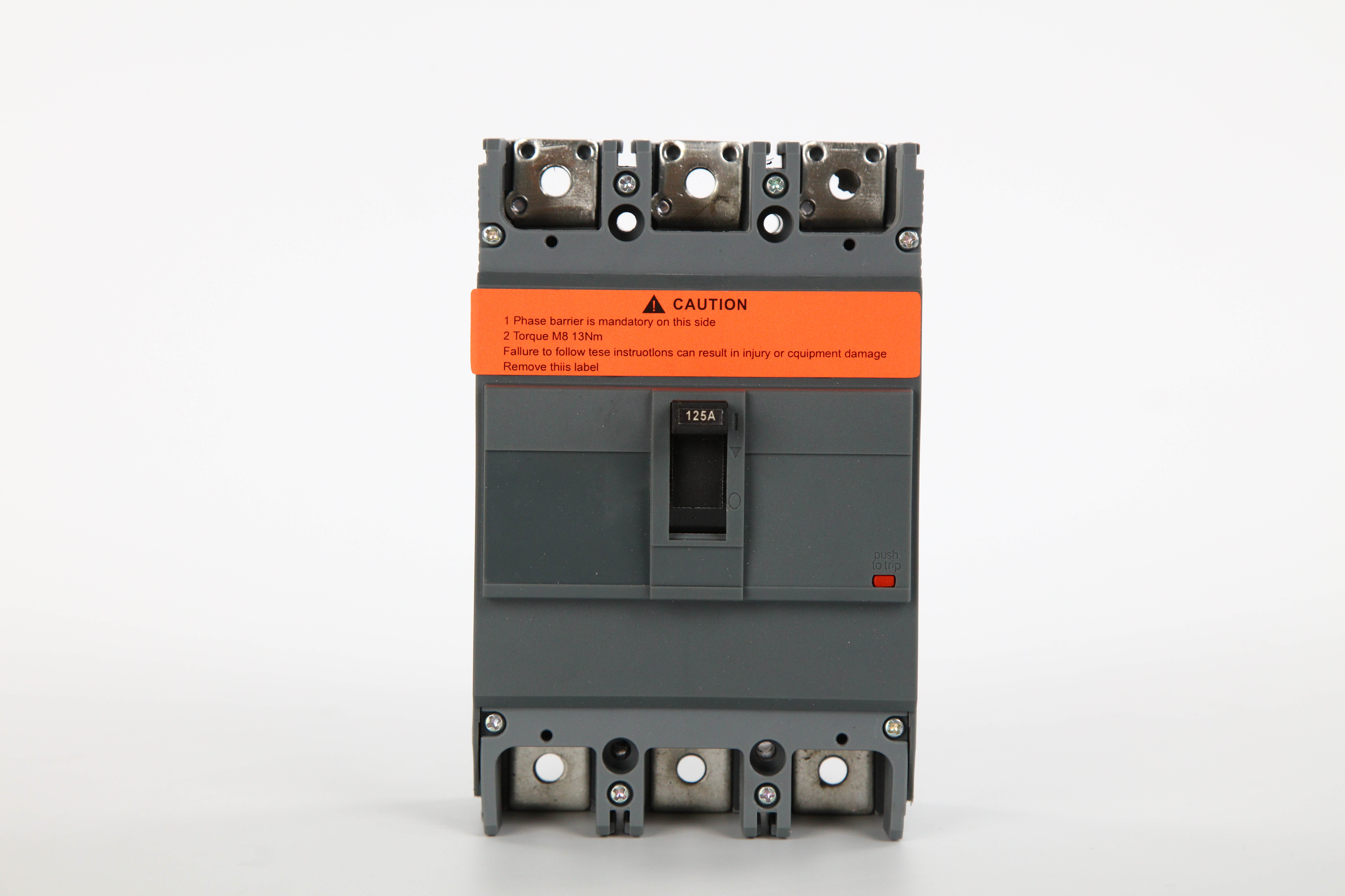 Industrial MCCB, 3/4 Pole Molded Case Circuit Breaker 