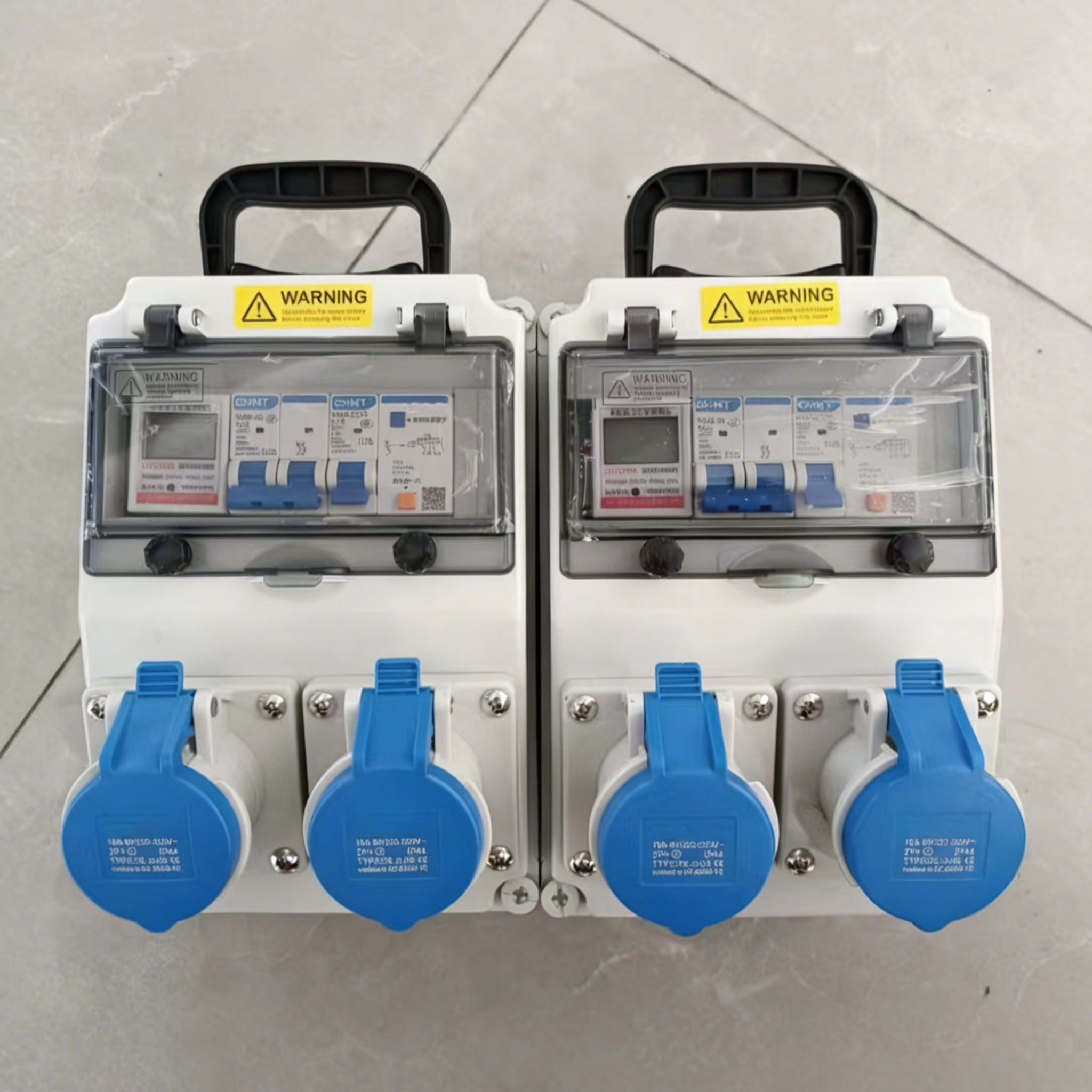 IP67 Waterproof Socket Box 32A 380V, Stainless Steel Enclosure factory