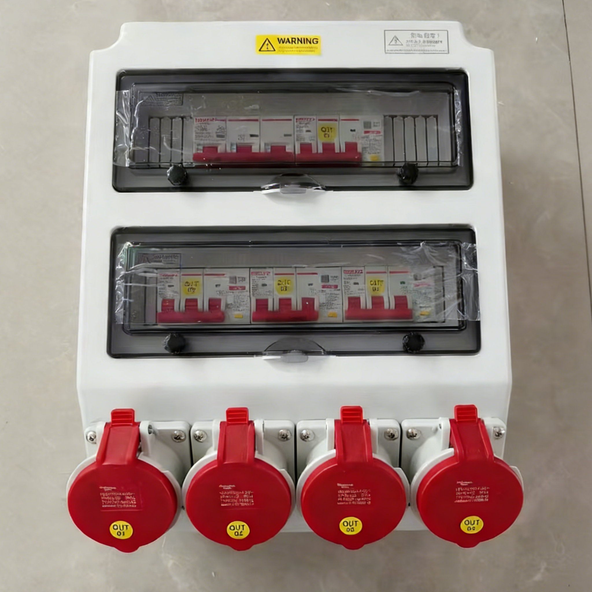 IP67 Waterproof Socket Box 32A 380V, Stainless Steel Enclosure factory