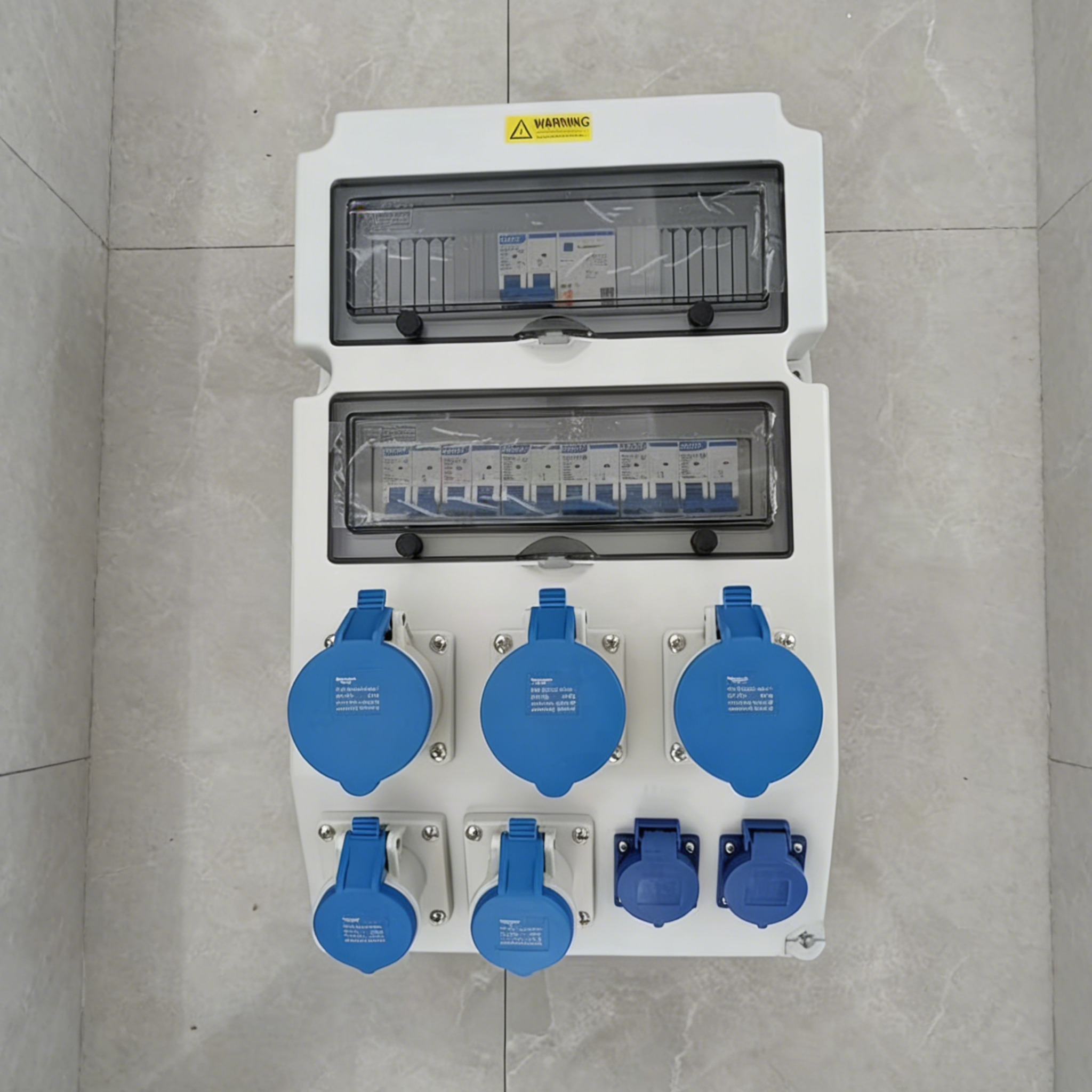 IP67 Waterproof Socket Box 32A 380V, Stainless Steel Enclosure