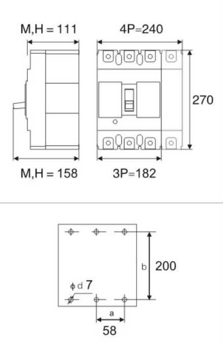 Product dimension drawing