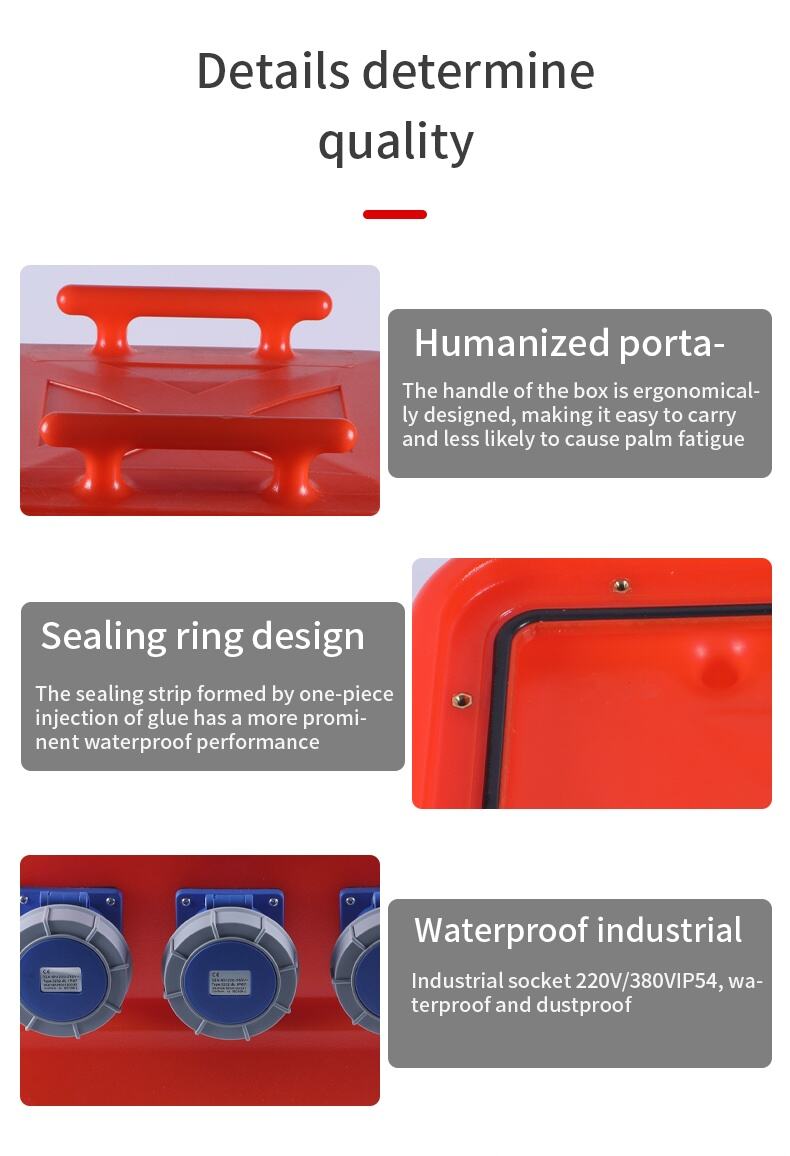 Industrial Waterproof Plug Box IP66, 16A 220V Junction Box details