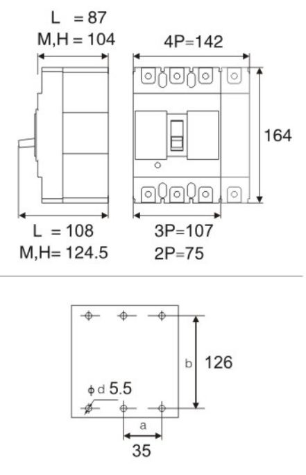 Product dimension drawing
