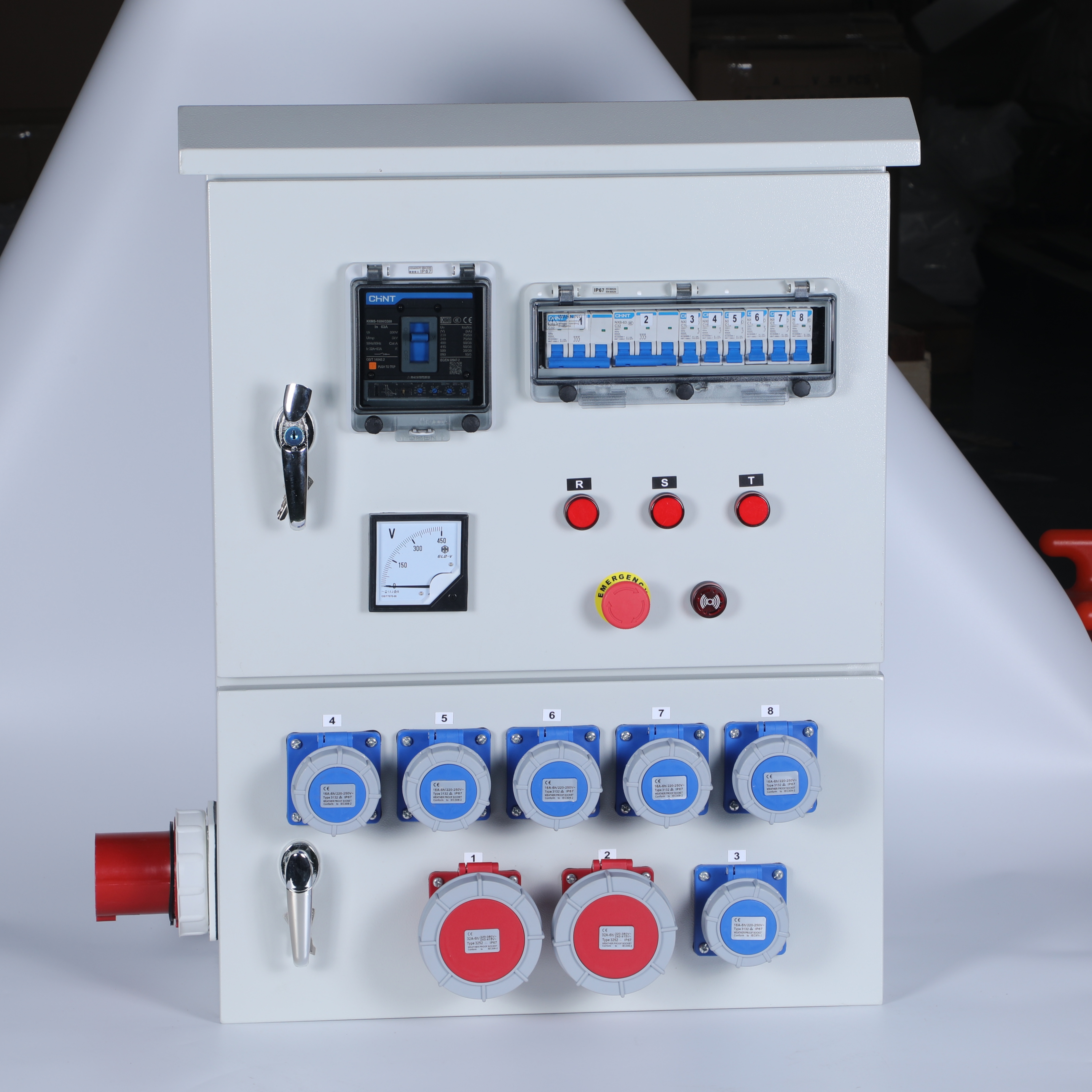 IP65 Waterproof Connection Box, 63A 380V Industrial Socket factory