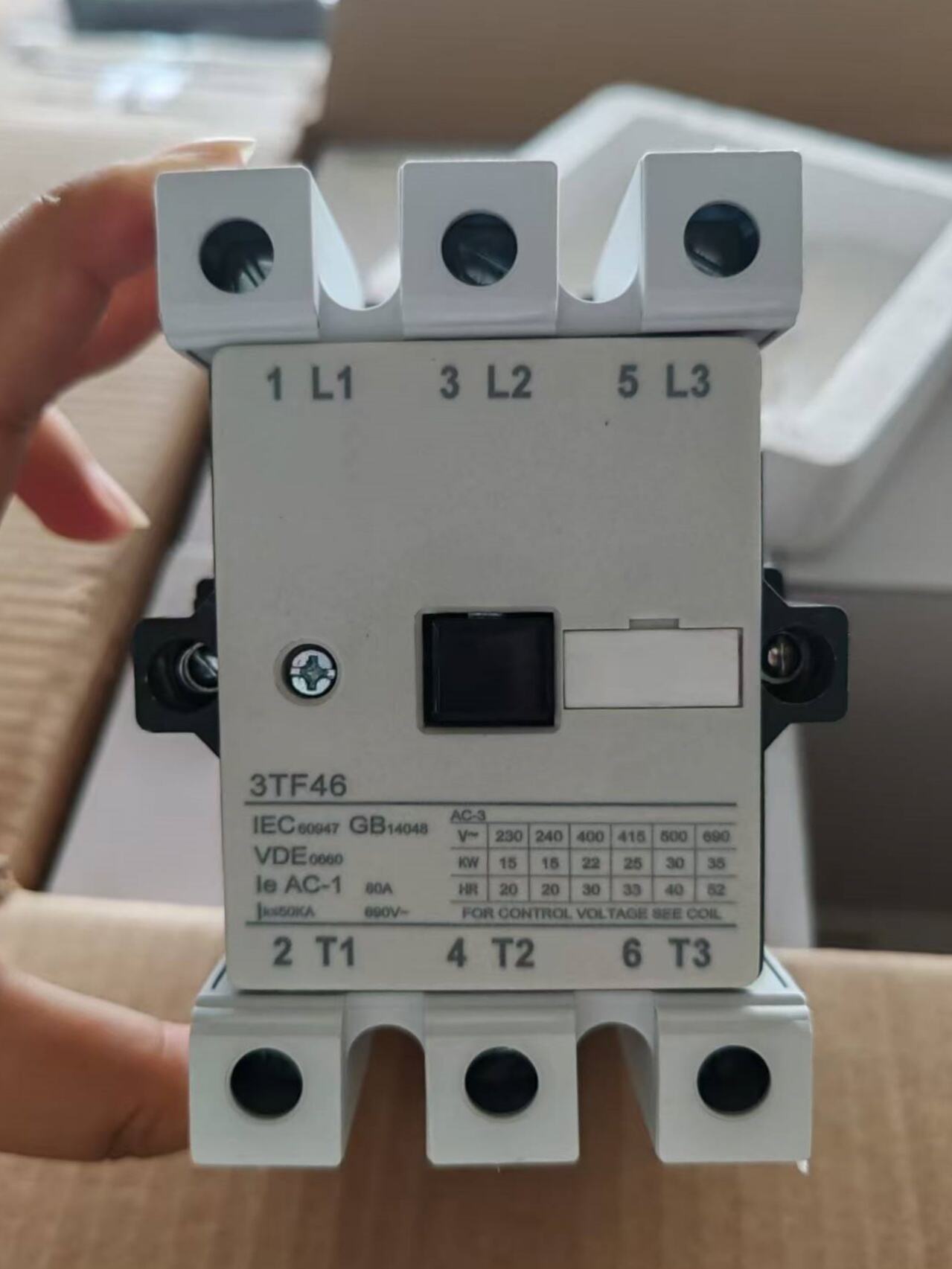 IEC AC Contactor 09A-95A 110V, 3-Pole Electrical Power Relay Magnetic AC Contactors for Power Control details