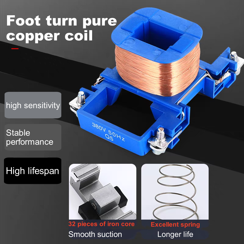 magnetic ac contactor 25a 220v din rail motor control switch-6