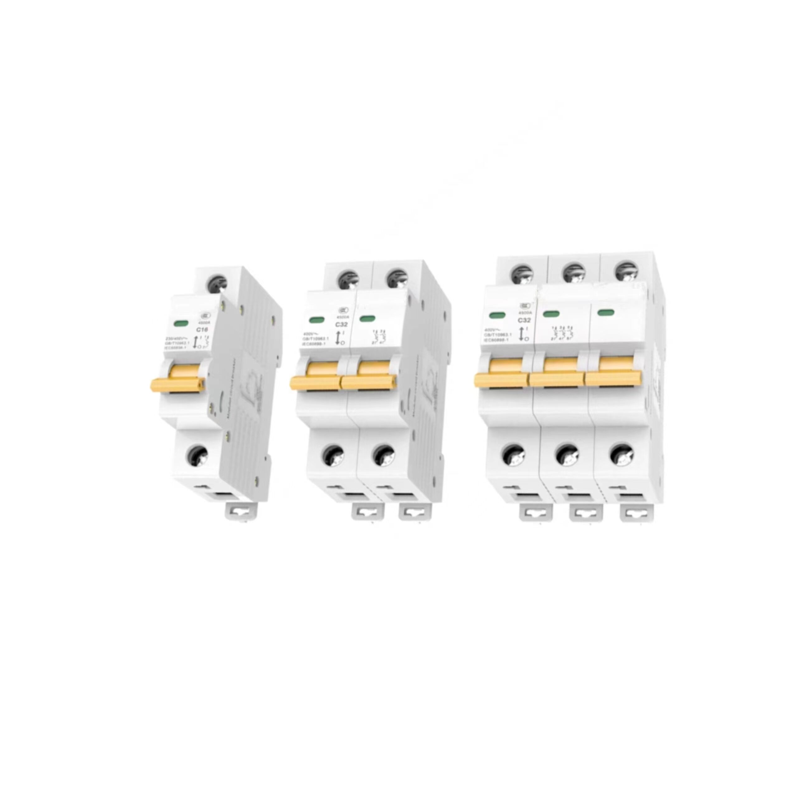 RCCB Miniature Circuit Breaker (C63A) for Motor Overload and Short-Circuit Protection