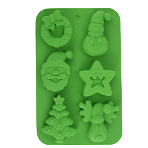 HOT christmas silicone molds Christmas Tree Gingerbread Man chocolate xmas moulds