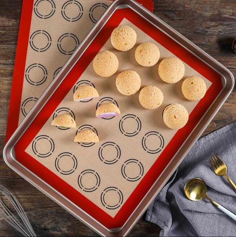 HOT Silicone macaron baking mat for bake pans macaroon pastry cookie silicone oven mat manufacture