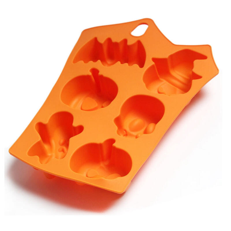 HOT Halloween Silicone Mould Chocolate Candy Jelly Baking Molds Gummy Bread Mold Trays with Christmas Themed Shapes