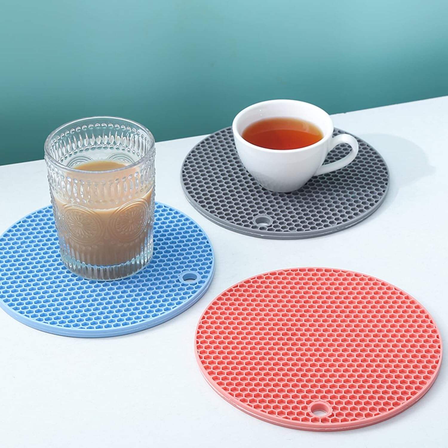 HOT Colorful Silicone hot dish pad for Hot Dishes Pots to Protect Table Non-Slip Heat Resistant manufacture