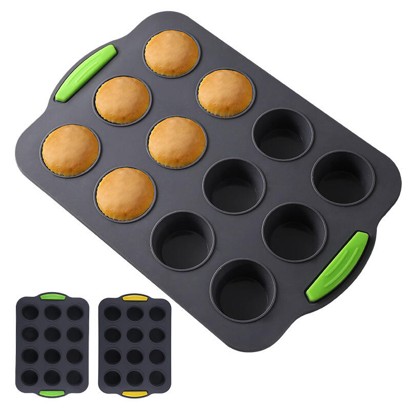 HOT 12 Holes Silicone Muffin Mold Silicone Muffin Pan Nonstick BPA Free Cupcake 