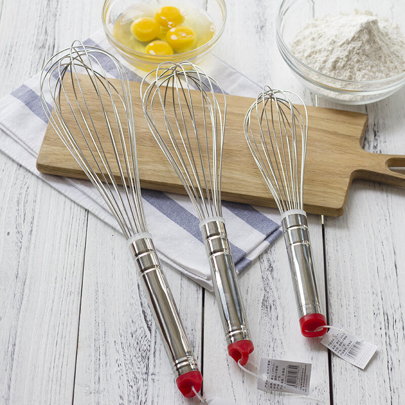 HOT Stainless steel egg beater manual egg whisk kitchen utensils cake baking tools details