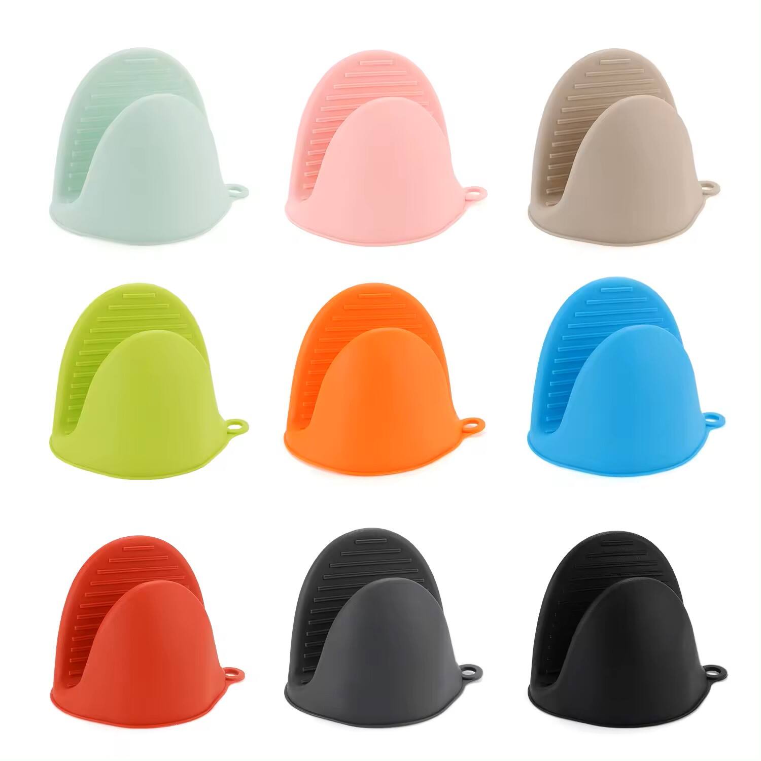 Bao tay lò nướng silicone màu sắc tùy chọn của HOT, chống trượt, dùng để lấy đồ trong lò nướng hoặc máy chiên không khí