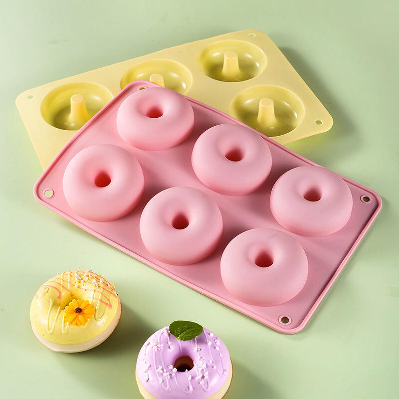  HOT Custom design food grade silicone donut baking pan non-stick mold for baking tool manufacture