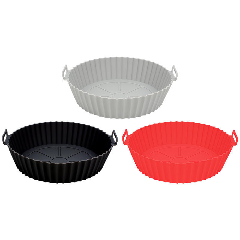 HOT Round Air fryer Liner Reusable Silicone Air Fryer Pot Liners For Air Fryer