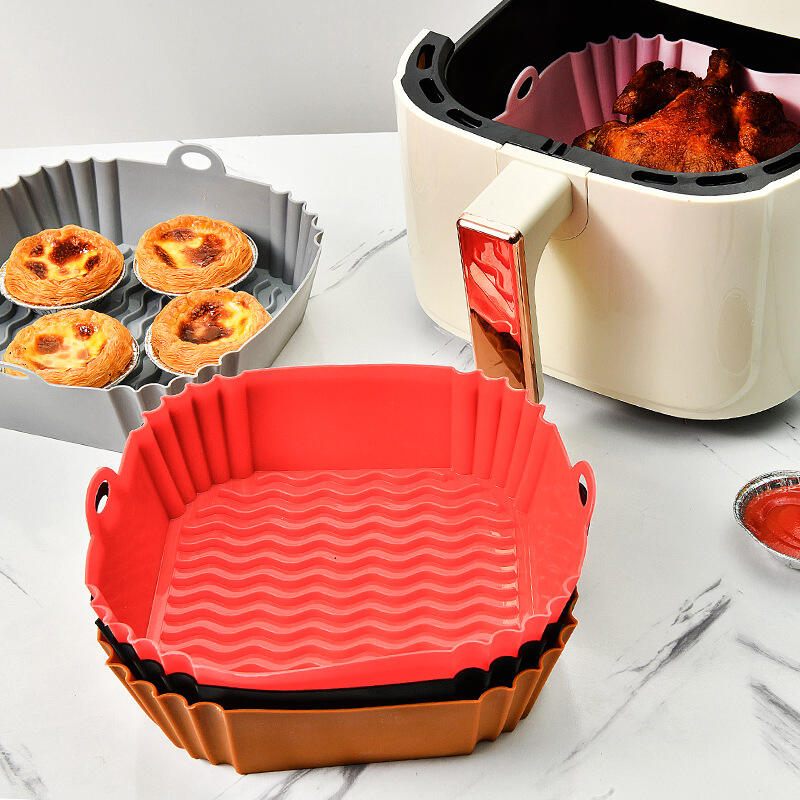 HOT Square silicone pot holder air fryer liners mold baking air fryer silicone liners accessories supplier