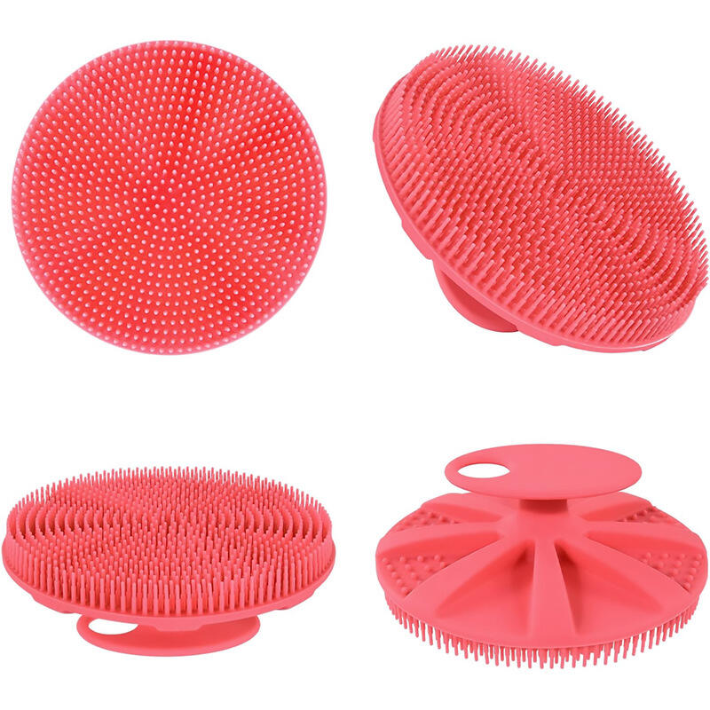 HOT Food-grade Soft Silicone Body Scrubber Shower Brush Handheld Skin Brush Deep Cleansing 